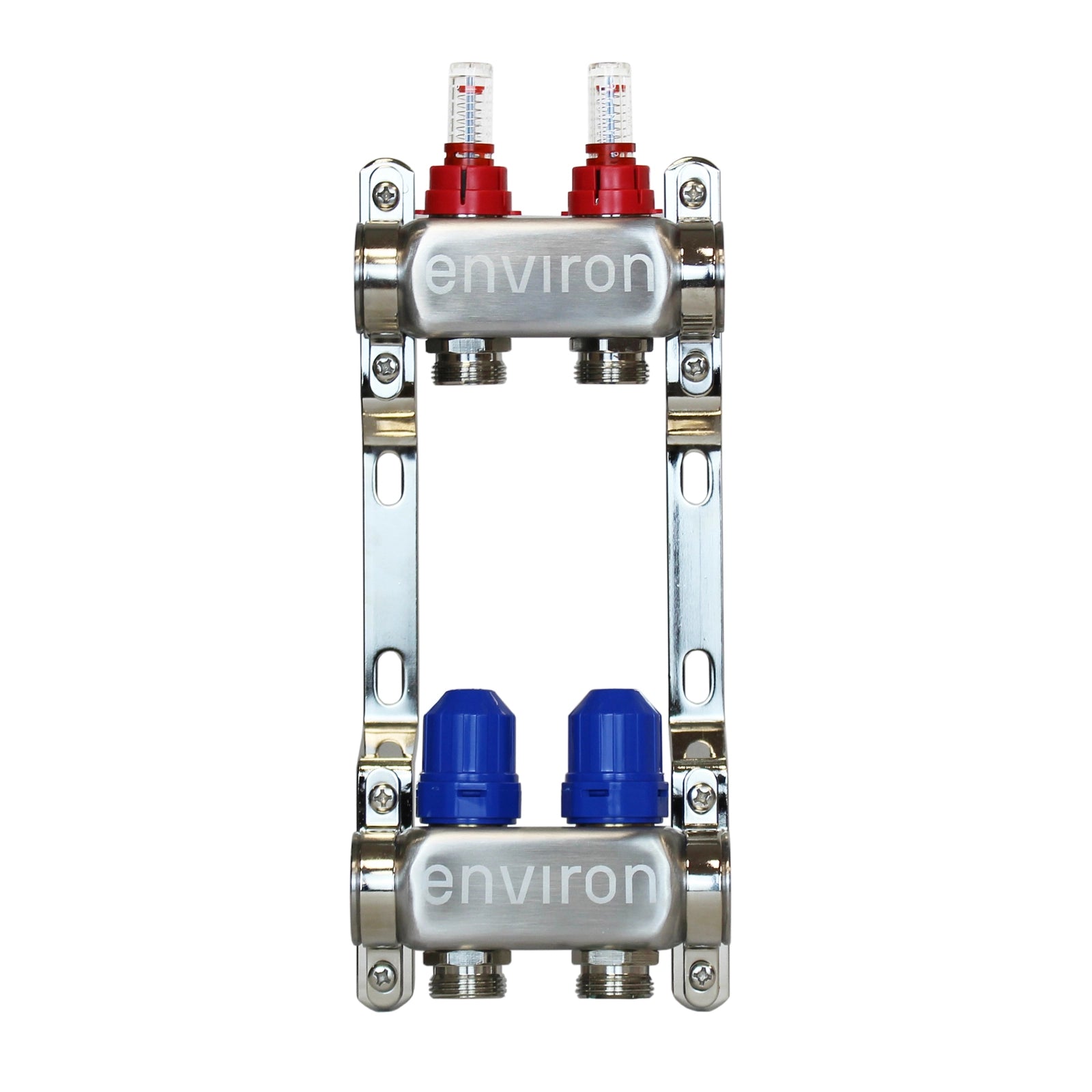 Environ Edelstahl Heizkreisverteiler 2-12 fach für Fußbodenheizungen