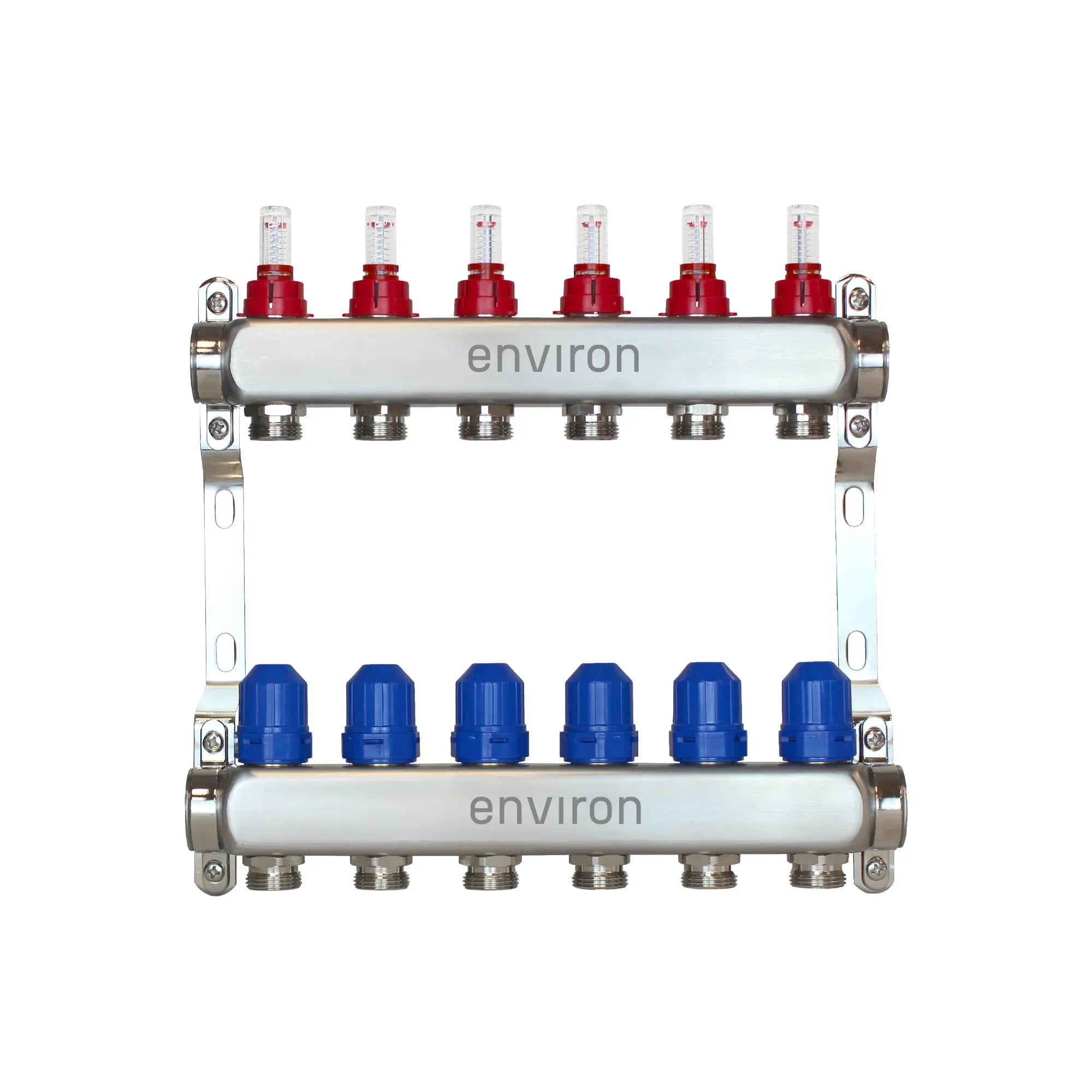 Environ Edelstahl Heizkreisverteiler 2-12 fach für Fußbodenheizungen