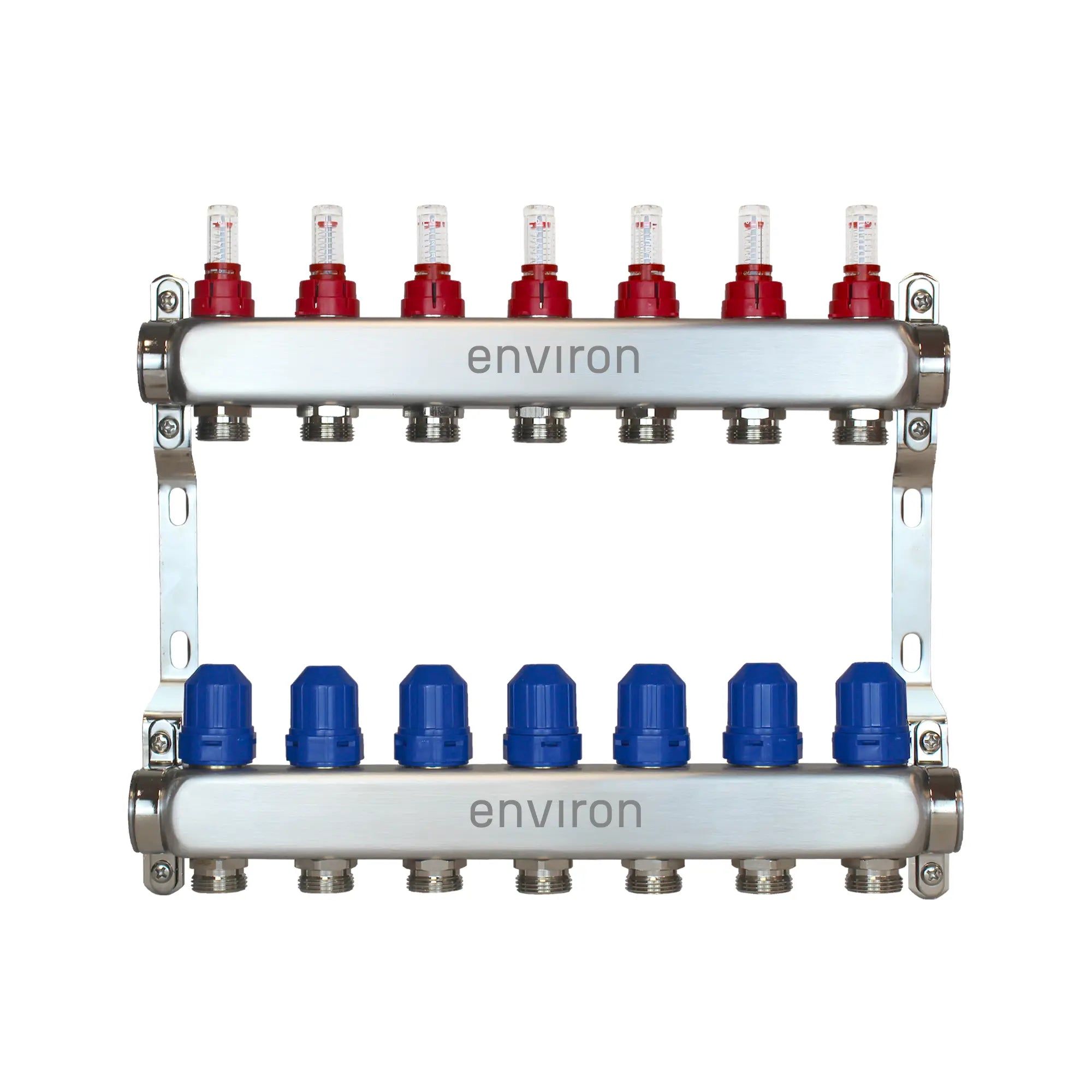 Environ Edelstahl Heizkreisverteiler 2-12 fach für Fußbodenheizungen