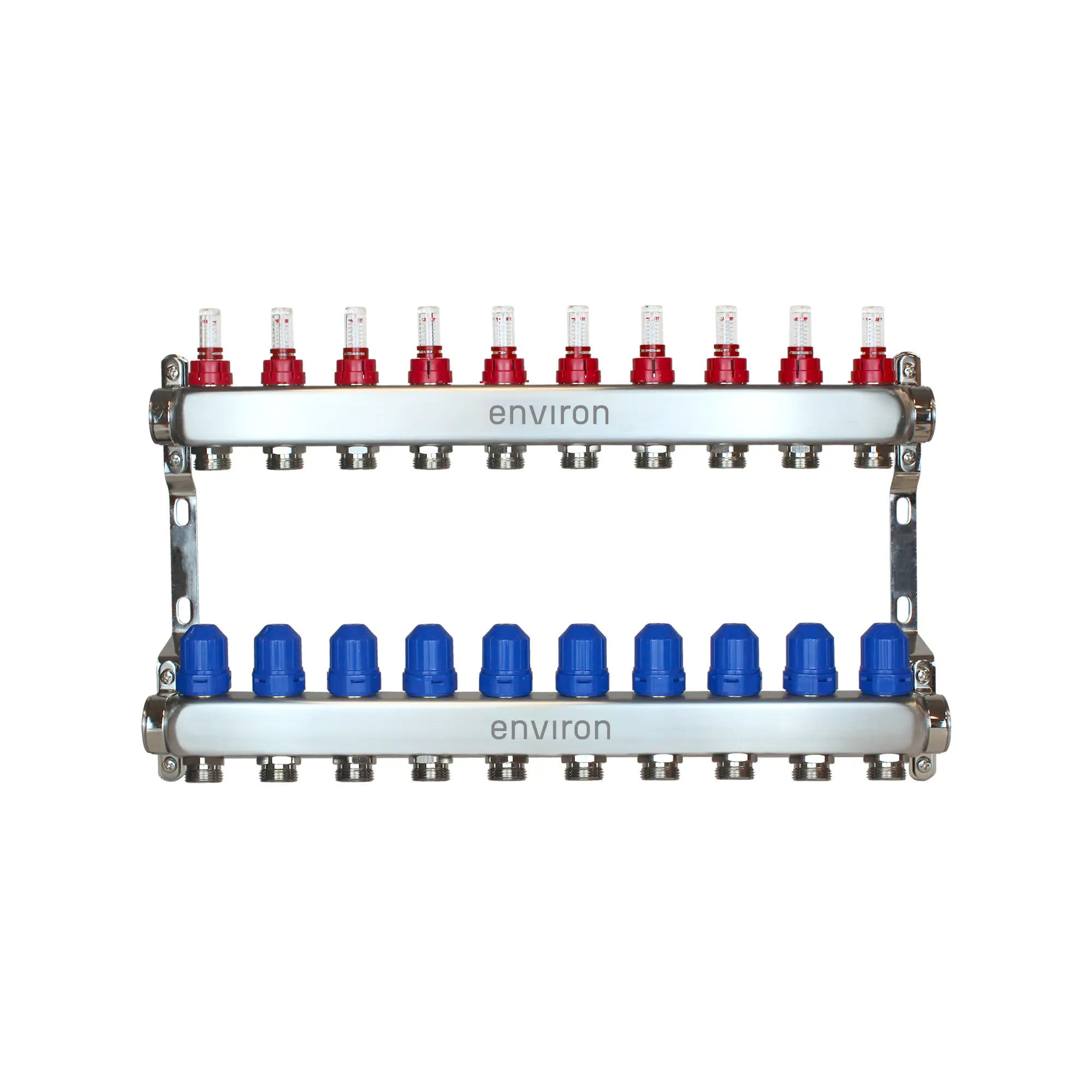 Environ Edelstahl Heizkreisverteiler 2-12 fach für Fußbodenheizungen