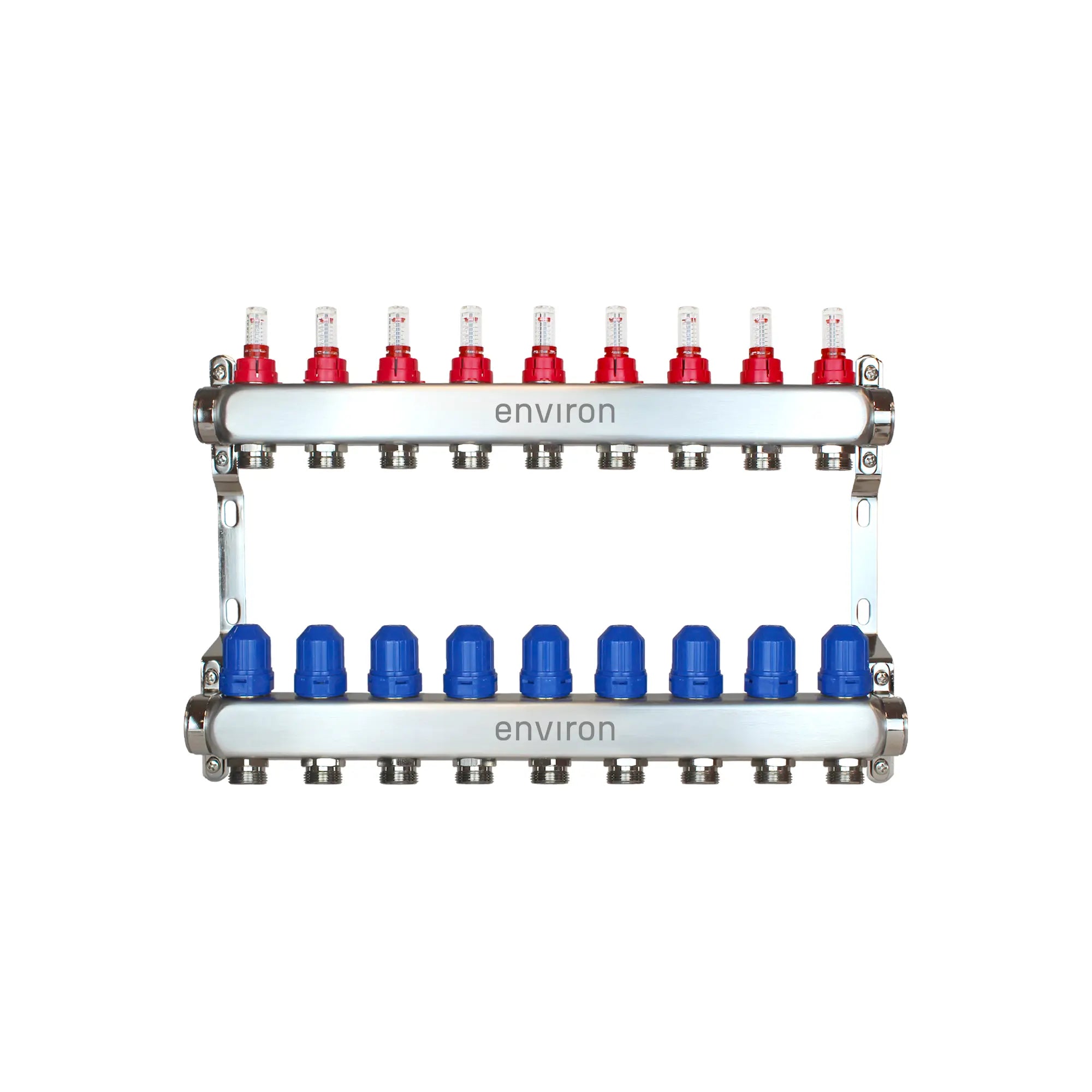 Environ Edelstahl Heizkreisverteiler 2-12 fach für Fußbodenheizungen