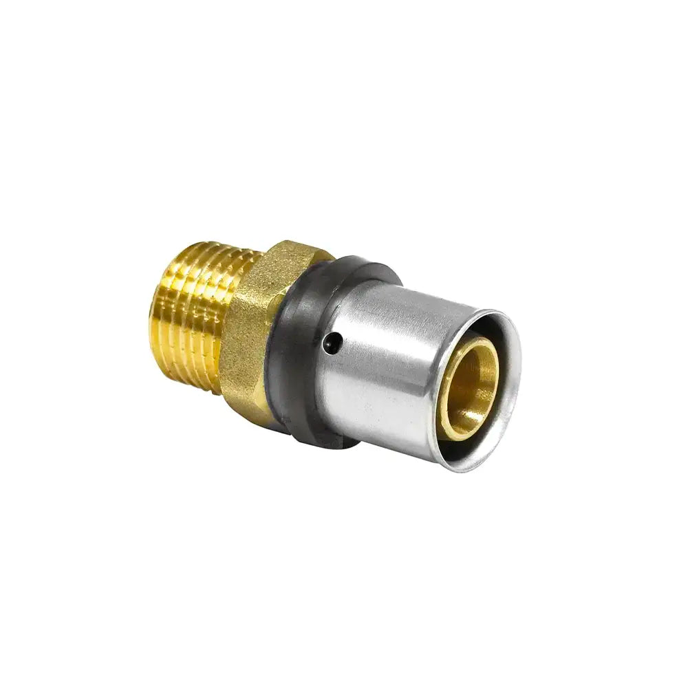 Pipetec Pressfitting TH/U Übergang auf AG für Mehrschichtverbundrohr – 16 / 20 / 26 mm