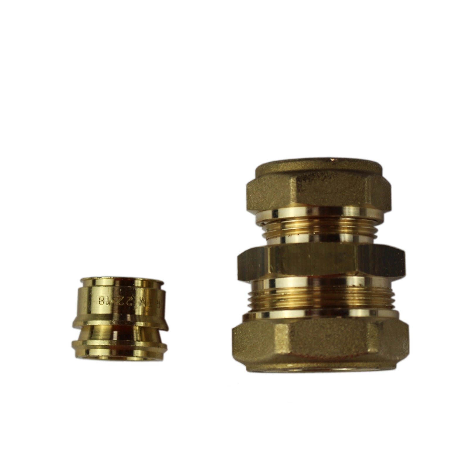 Klemmringverschraubung Messing DN20 x 18/22mm für Kupferrohre – Robuste Verbindungslösung