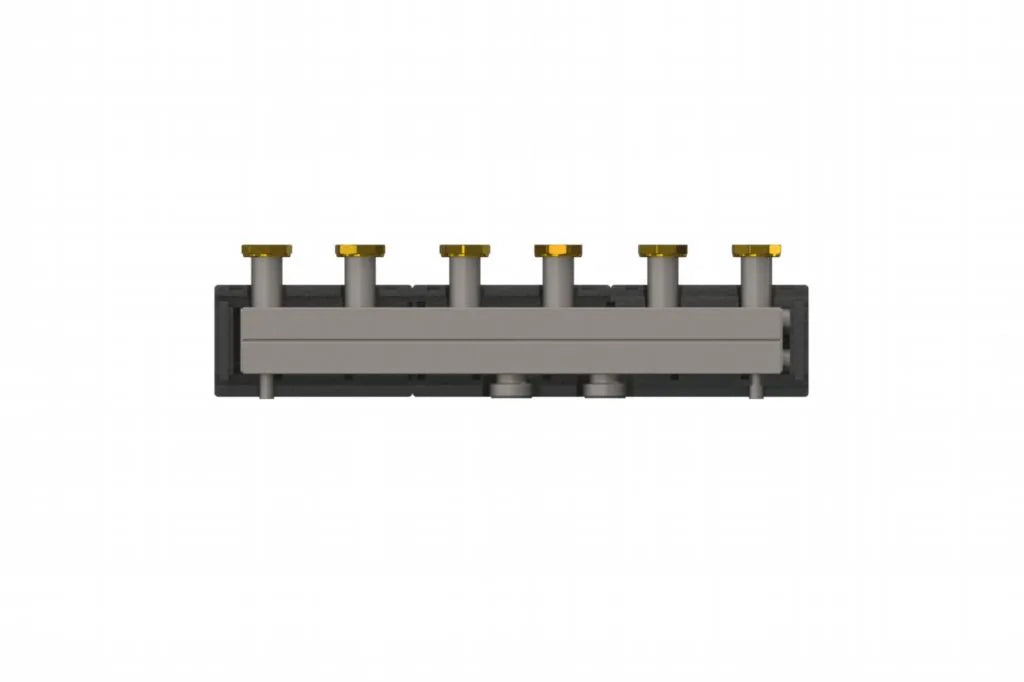 Environ Verteilerbalken DN32 für 2 bis 5 Pumpengruppen mit 125mm Achsabstand
