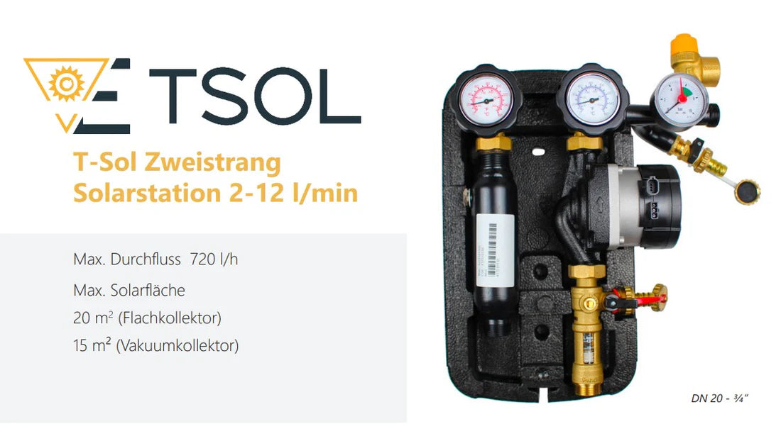 Infoblatt zur TSOL Zweistrang Solarstation