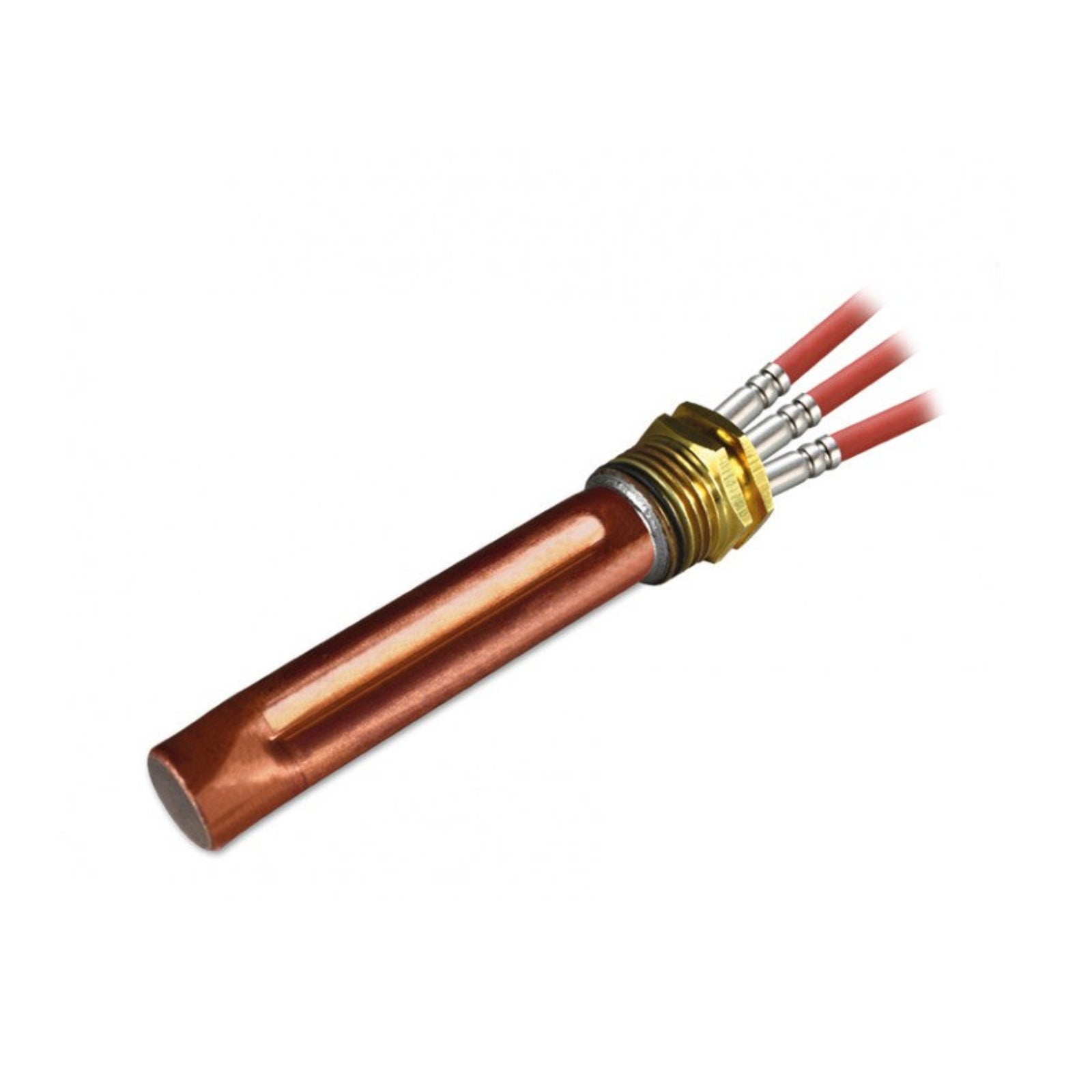 Environ Tauchhülse Messing-Kupfer G1/2" für bis zu 3x 6mm Fühler – Einbaulängen 100, 200 und 250 mm
