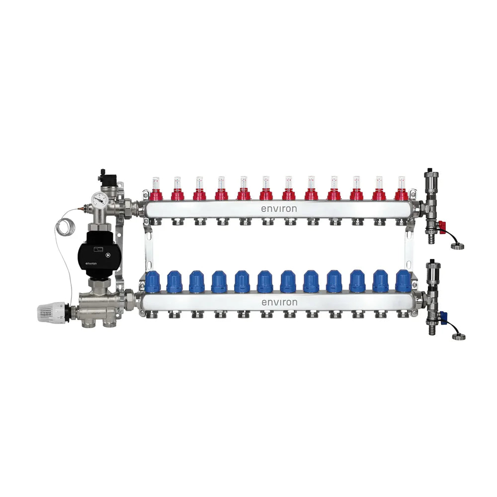 Festwertregelset M059 mit EcoStar II 25/6 Hocheffizienzpumpe, Heizkreisverteiler und Zubehör