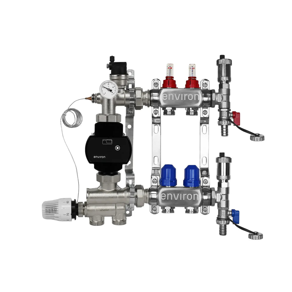Festwertregelset M059 mit EcoStar II 25/6 Hocheffizienzpumpe, Heizkreisverteiler und Zubehör