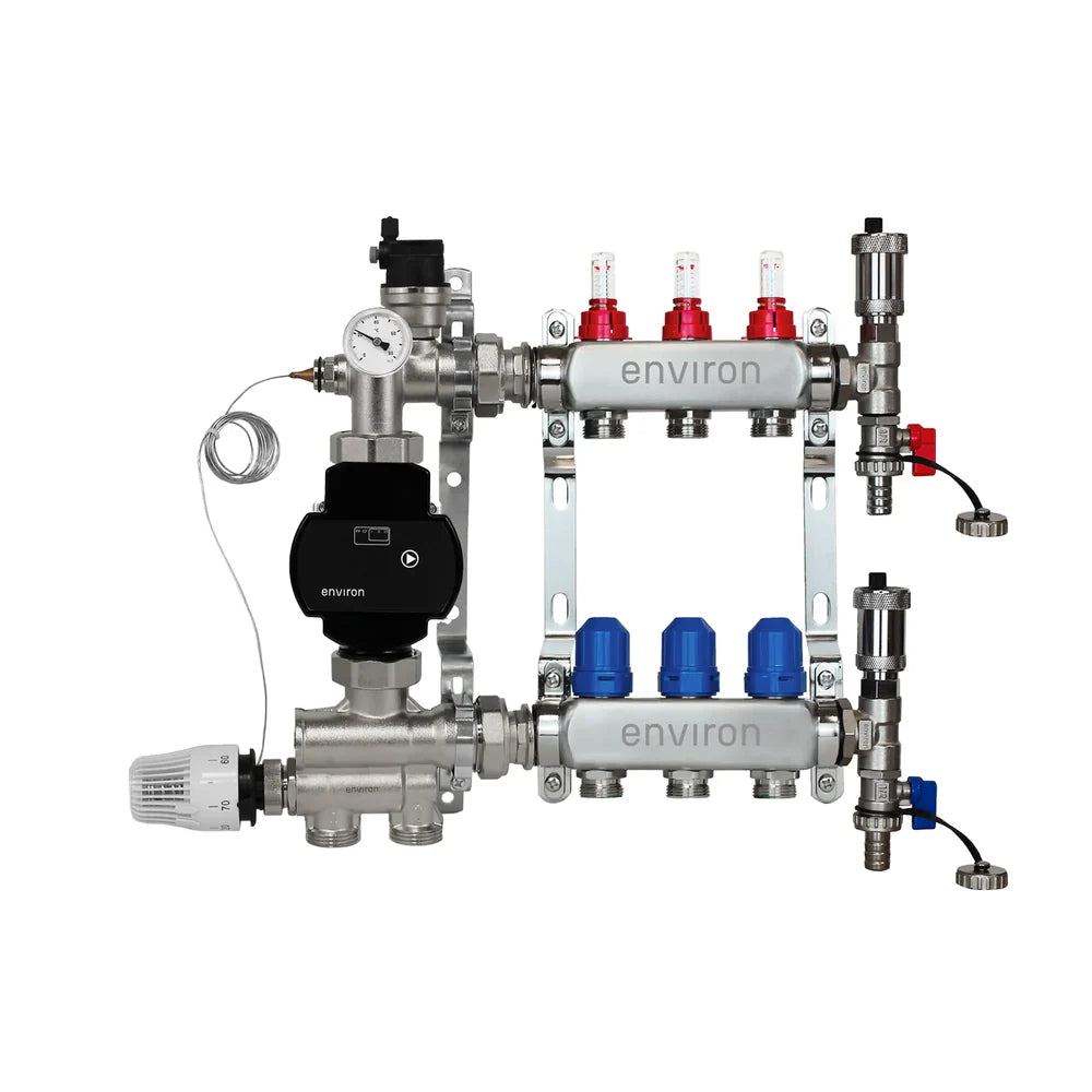 Festwertregelset M059 mit EcoStar II 25/6 Hocheffizienzpumpe, Heizkreisverteiler und Zubehör