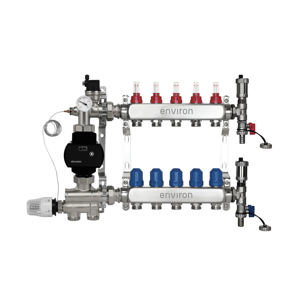 Festwertregelset M059 mit EcoStar II 25/6 Hocheffizienzpumpe, Heizkreisverteiler und Zubehör
