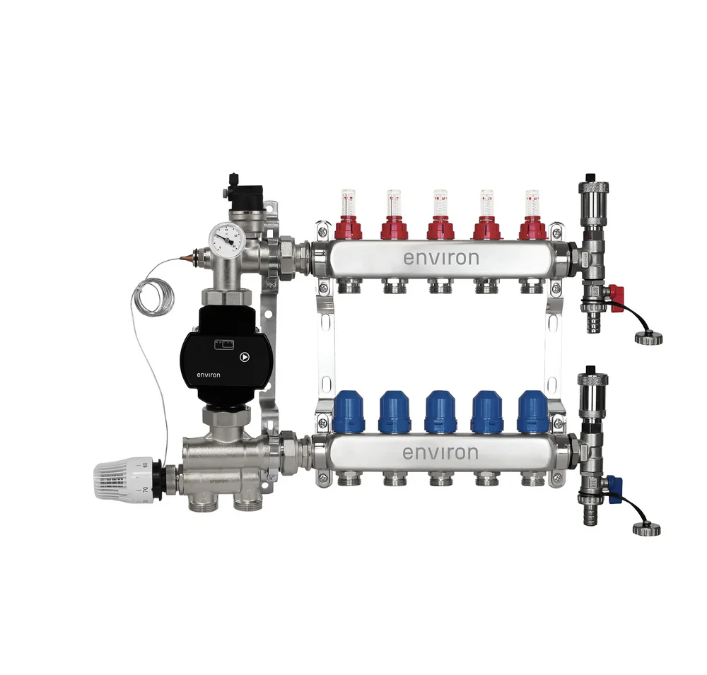 Festwertregelset M059 mit EcoStar II 25/6 Hocheffizienzpumpe, Heizkreisverteiler und Zubehör