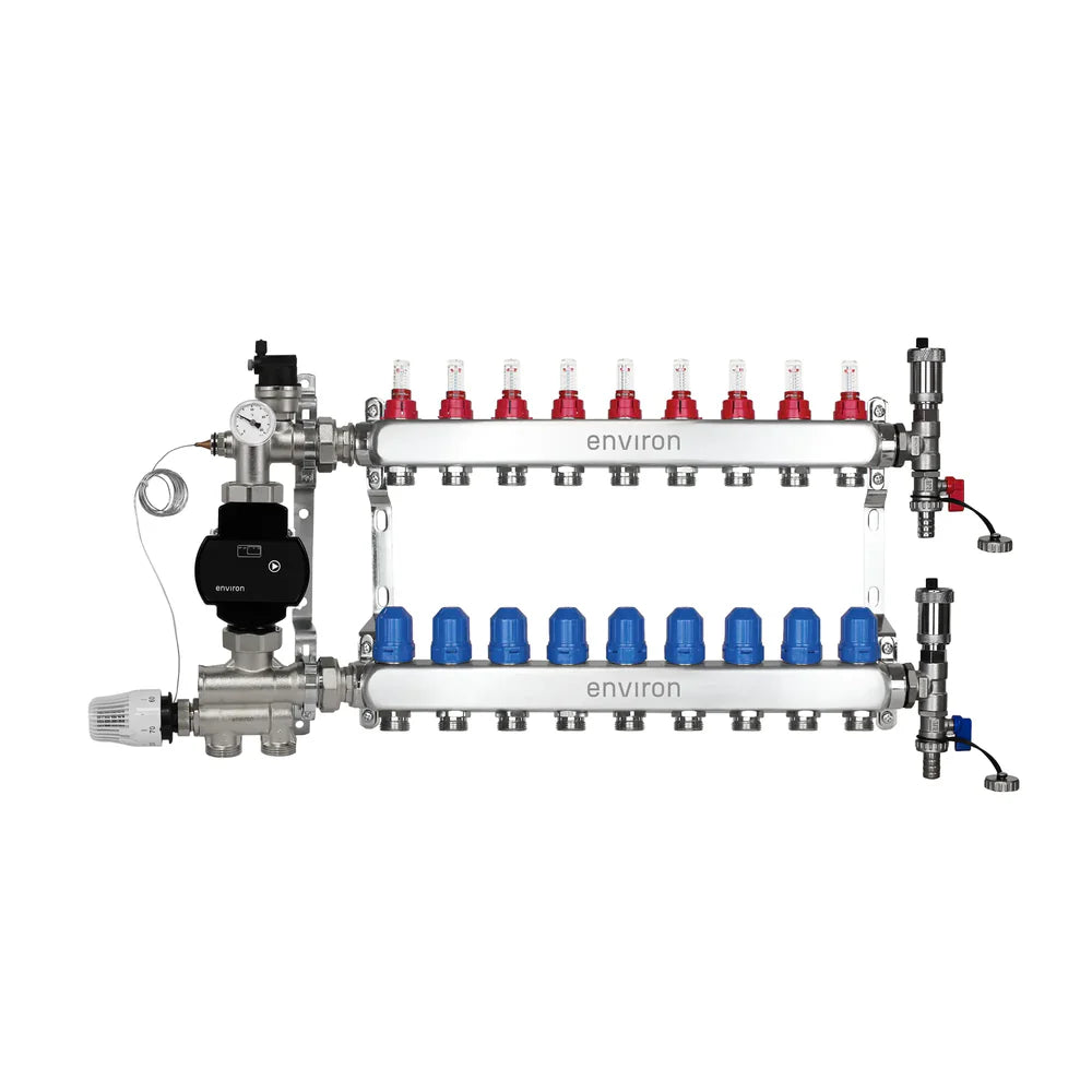 Festwertregelset M059 mit EcoStar II 25/6 Hocheffizienzpumpe, Heizkreisverteiler und Zubehör