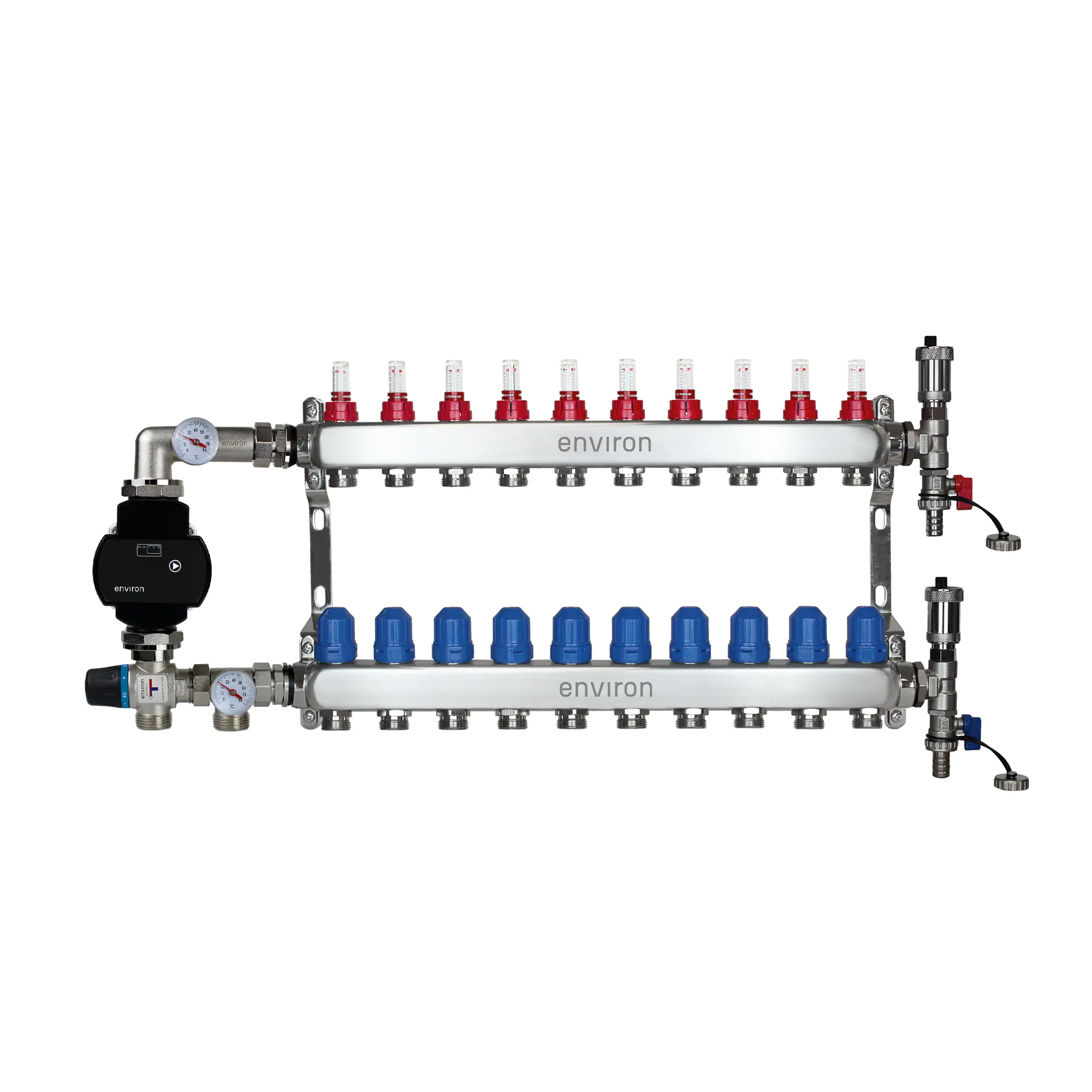 Festwertregelset M058 mit EcoStar II 25/6 Hocheffizienzpumpe, Heizkreisverteiler und Zubehör