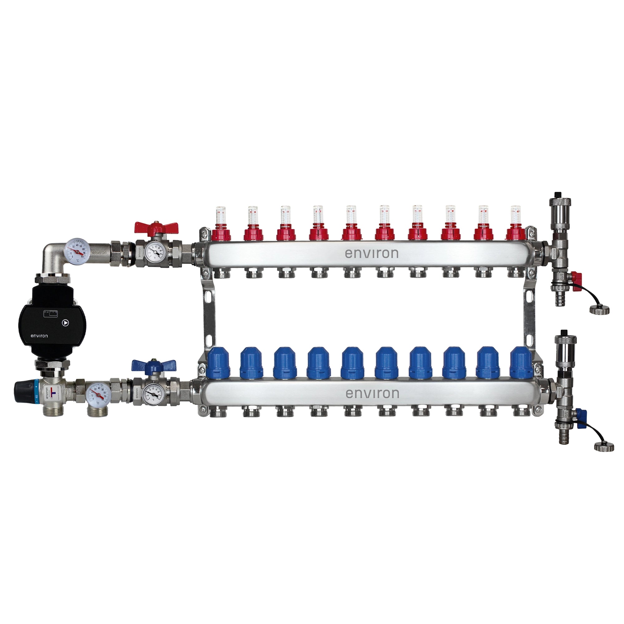 Festwertregelset M058 mit EcoStar II 25/6 Hocheffizienzpumpe, Heizkreisverteiler und Zubehör