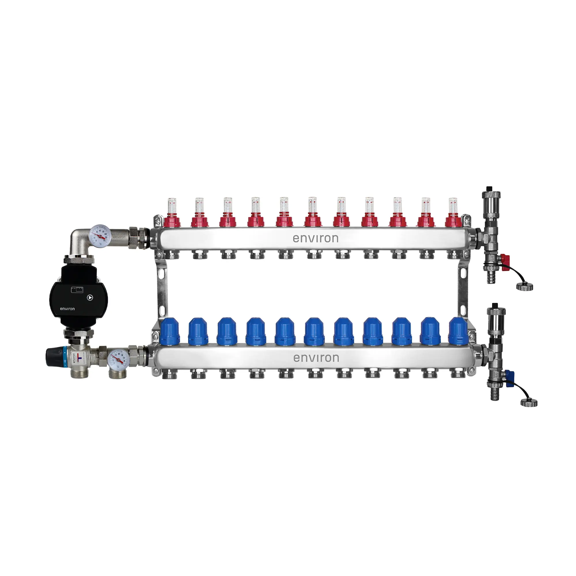 Festwertregelset M058 mit EcoStar II 25/6 Hocheffizienzpumpe, Heizkreisverteiler und Zubehör