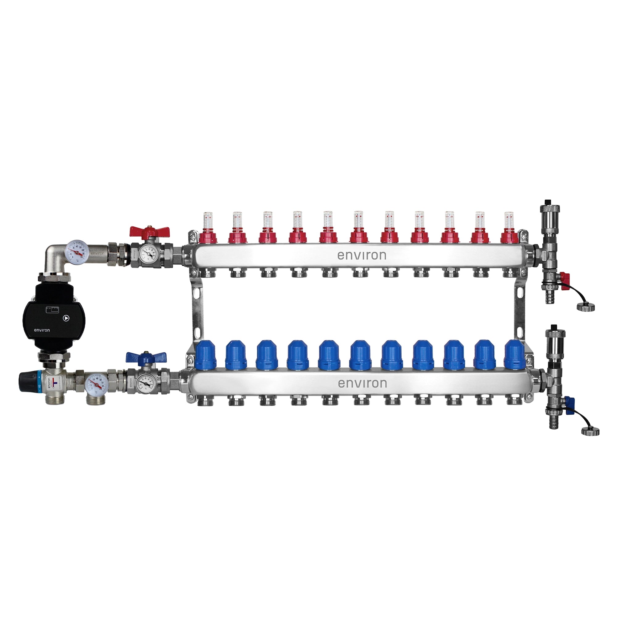 Festwertregelset M058 mit EcoStar II 25/6 Hocheffizienzpumpe, Heizkreisverteiler und Zubehör
