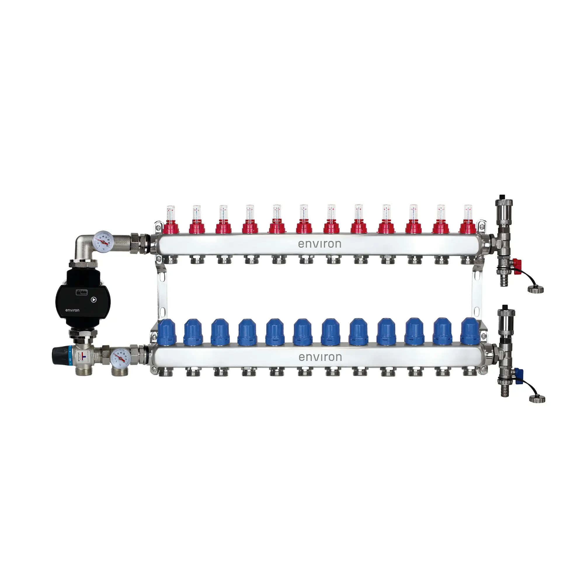 Festwertregelset M058 mit EcoStar II 25/6 Hocheffizienzpumpe, Heizkreisverteiler und Zubehör