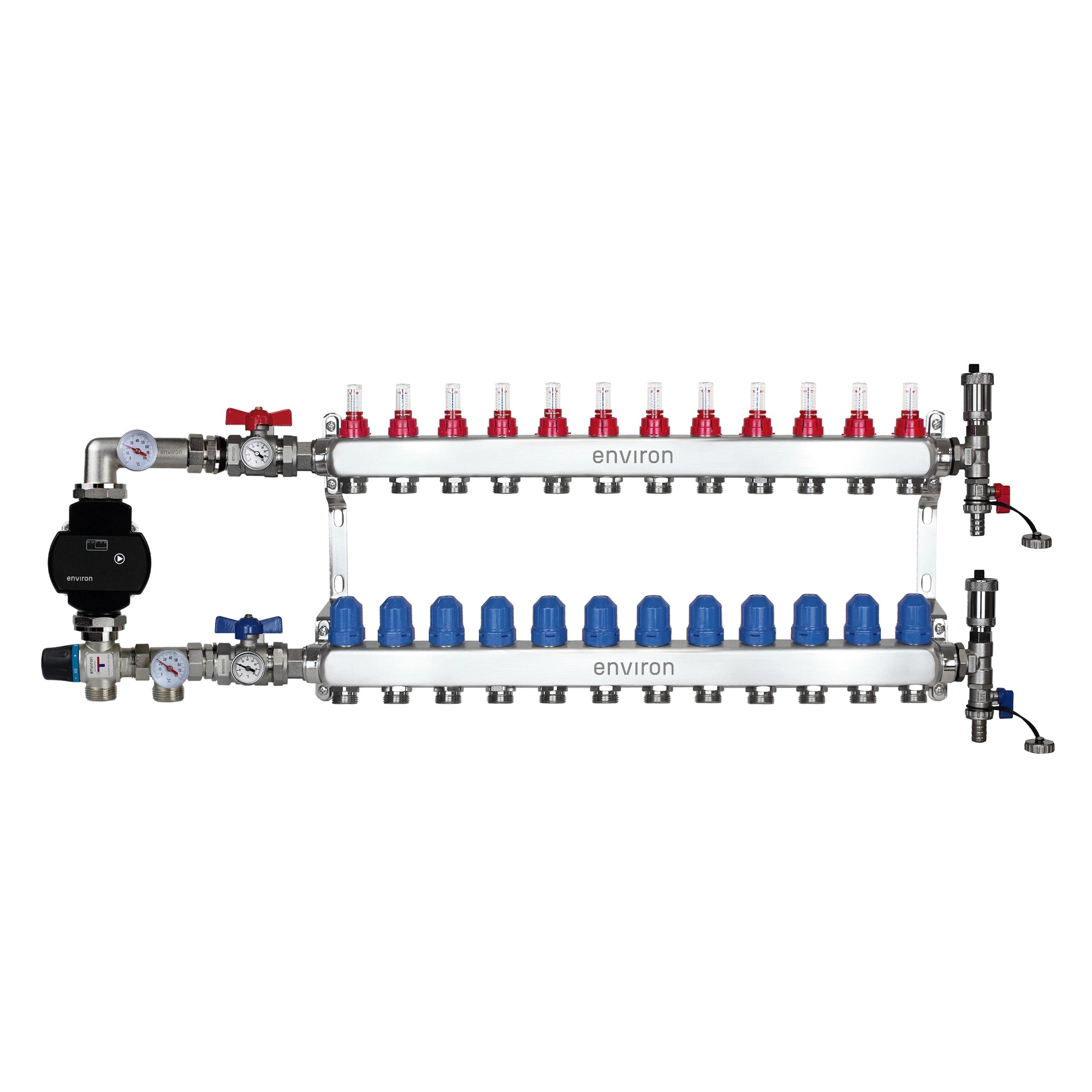 Festwertregelset M058 mit EcoStar II 25/6 Hocheffizienzpumpe, Heizkreisverteiler und Zubehör