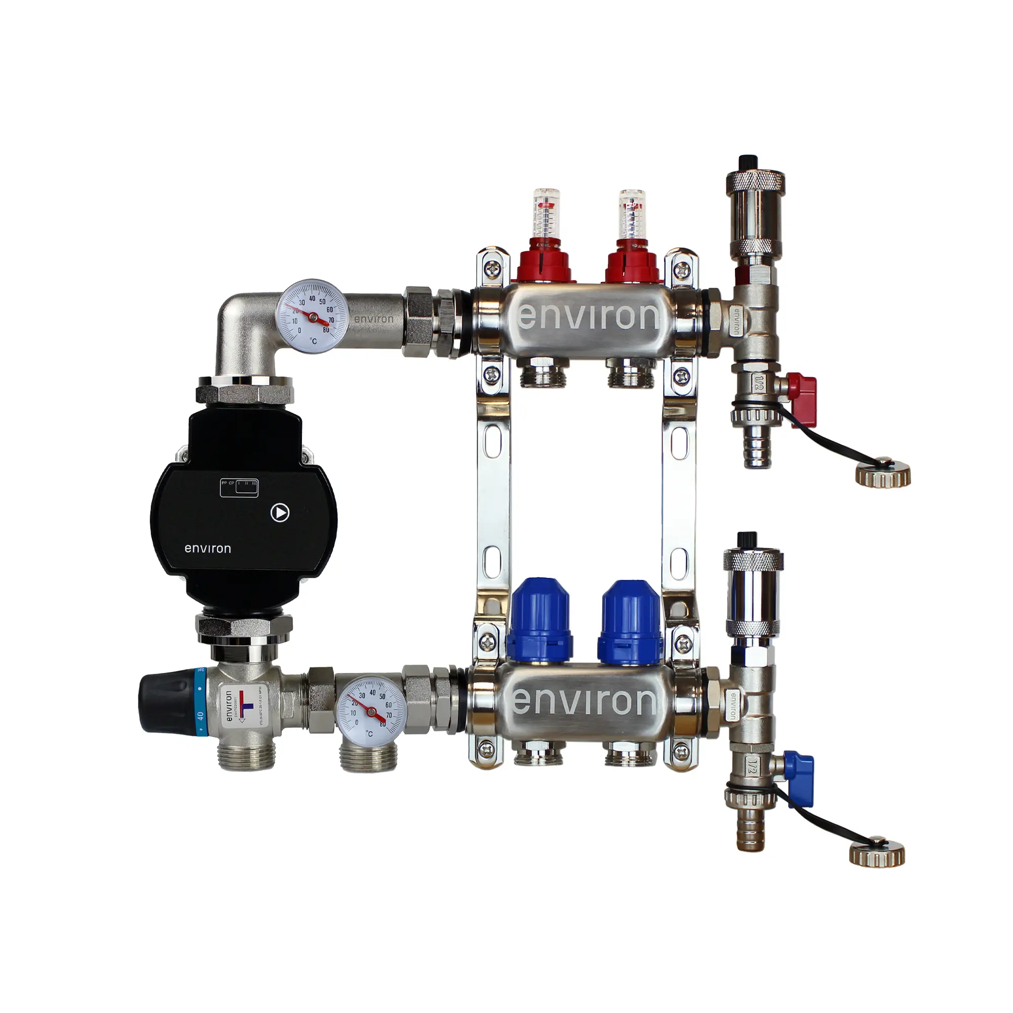 Festwertregelset M058 mit EcoStar II 25/6 Hocheffizienzpumpe, Heizkreisverteiler und Zubehör
