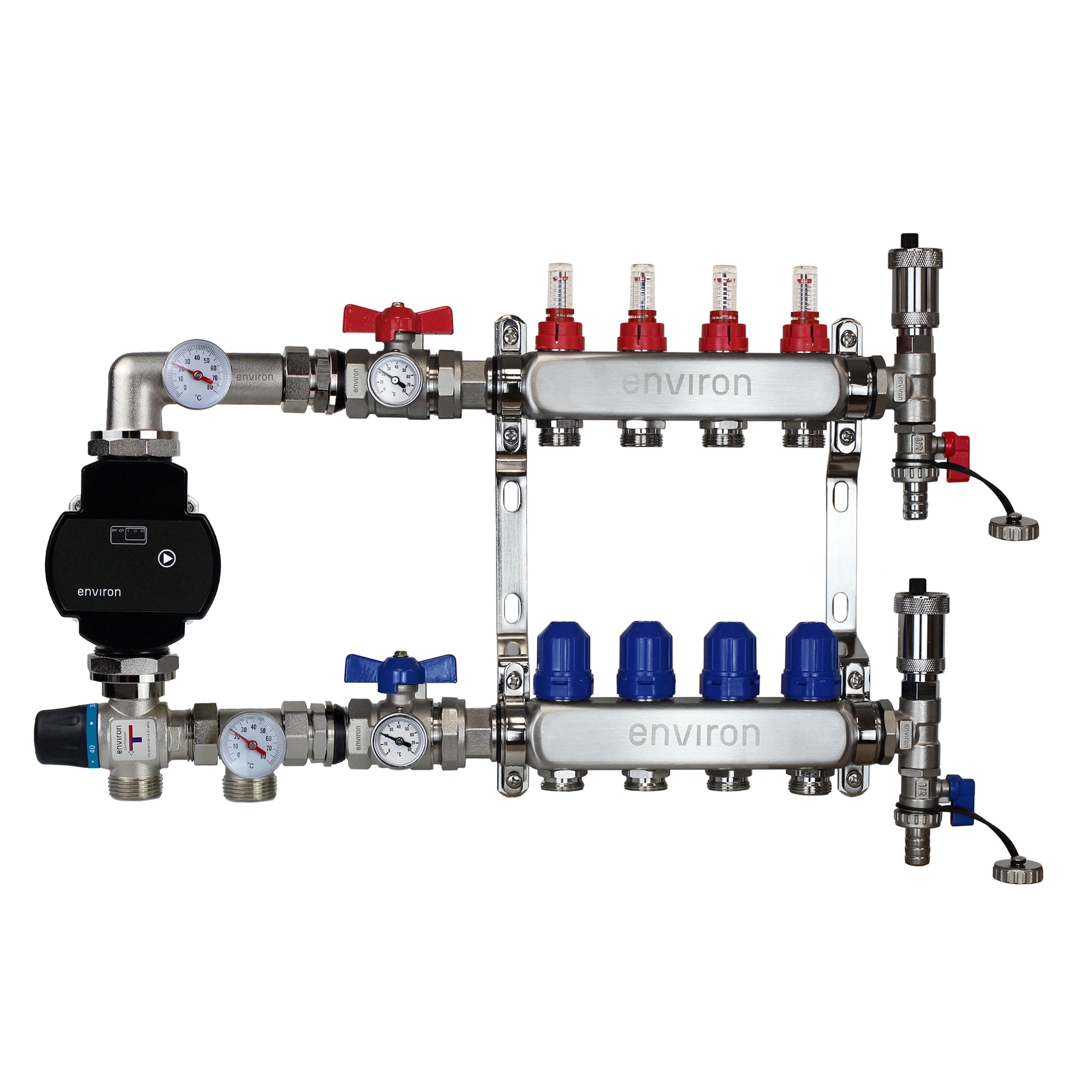 Festwertregelset M058 mit EcoStar II 25/6 Hocheffizienzpumpe, Heizkreisverteiler und Zubehör