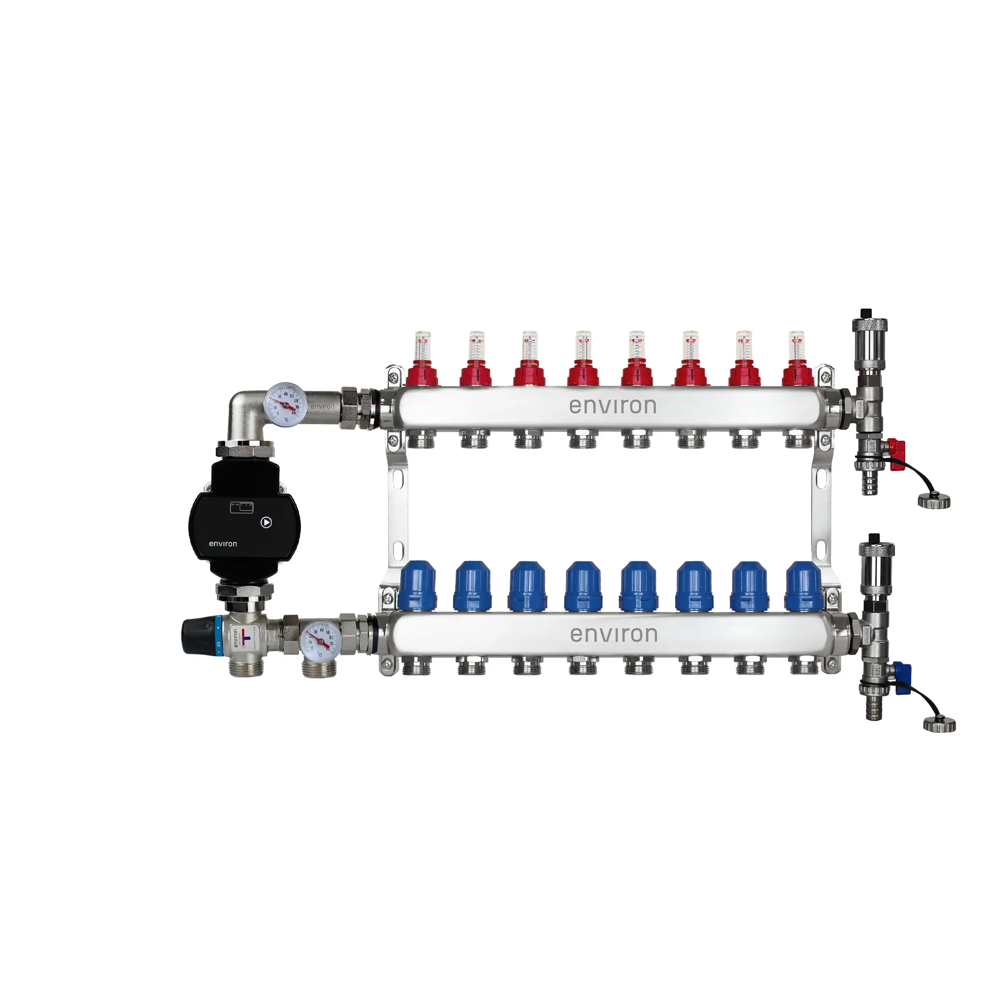 Festwertregelset M058 mit EcoStar II 25/6 Hocheffizienzpumpe, Heizkreisverteiler und Zubehör