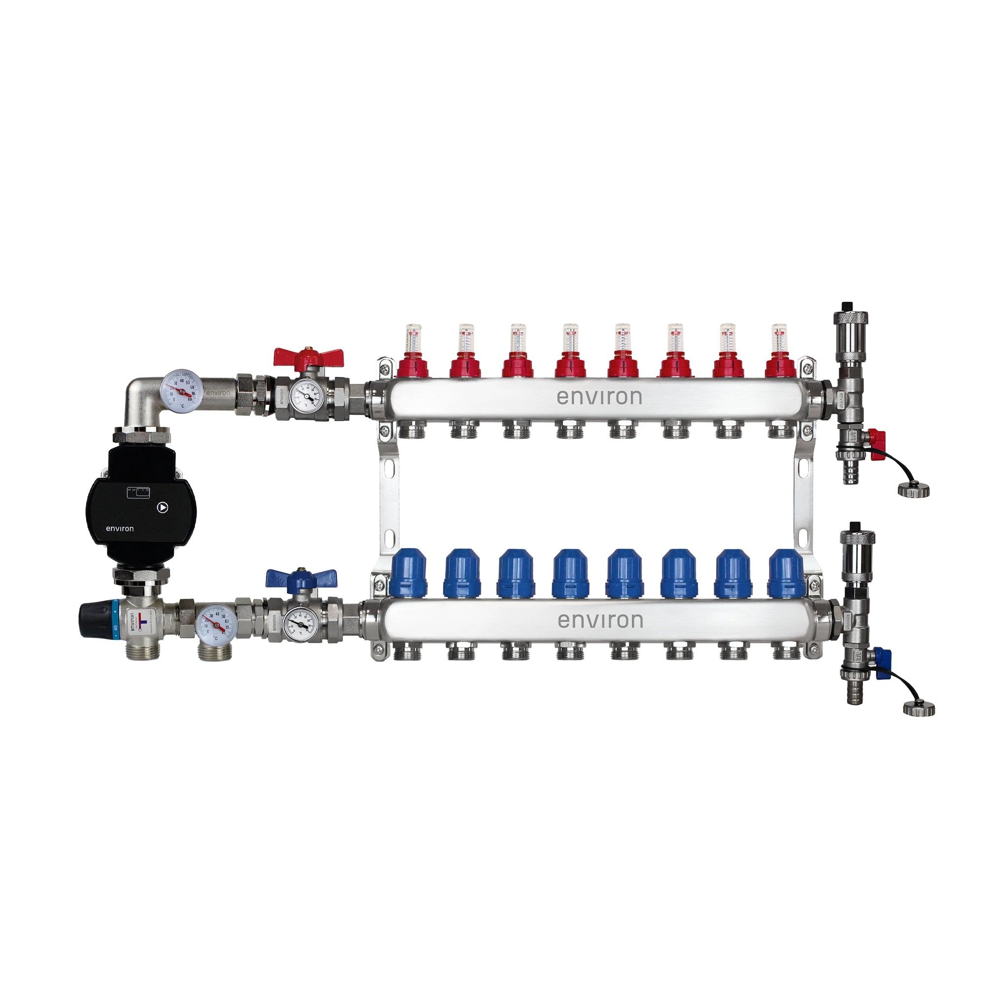 Festwertregelset M058 mit EcoStar II 25/6 Hocheffizienzpumpe, Heizkreisverteiler und Zubehör