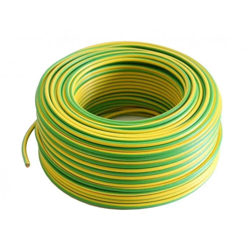 Erdungskabel 4mm² H07V-K Grün/Gelb – Flexibles & Feindrähtiges Kabel mit PVC-Isolierung